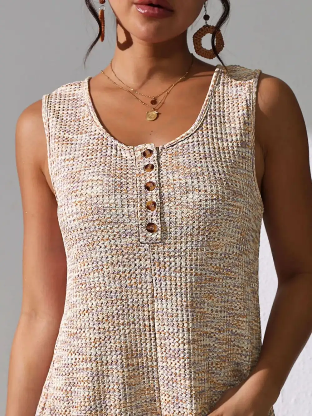 Everyday Button Front Pocket Romper