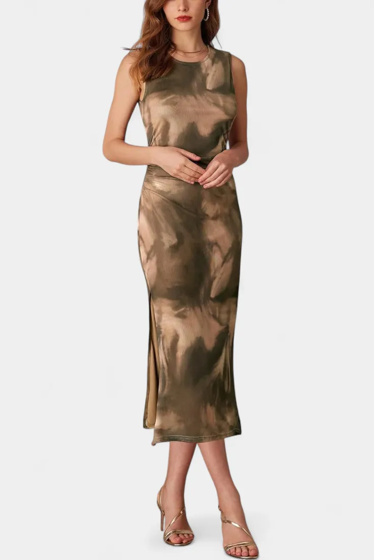 Art-Print Maxi Dress