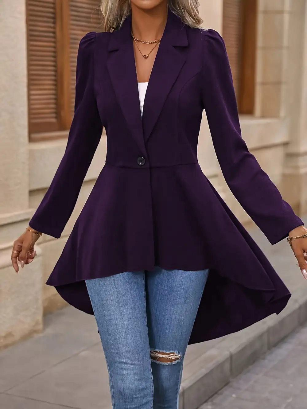 Flared Tailored Blazer