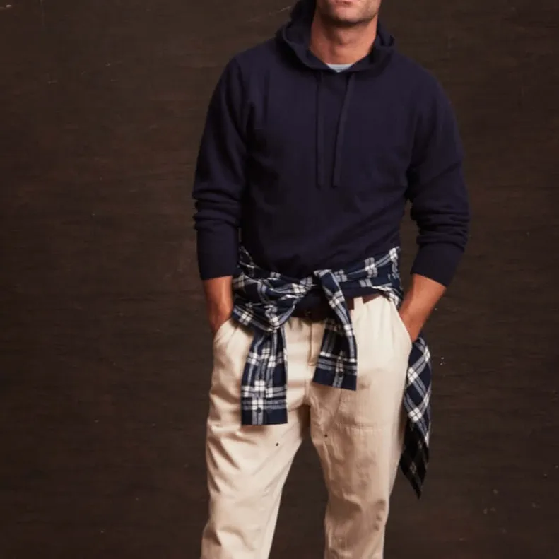 Men's Classic Straight Drawstring Sweatshirt