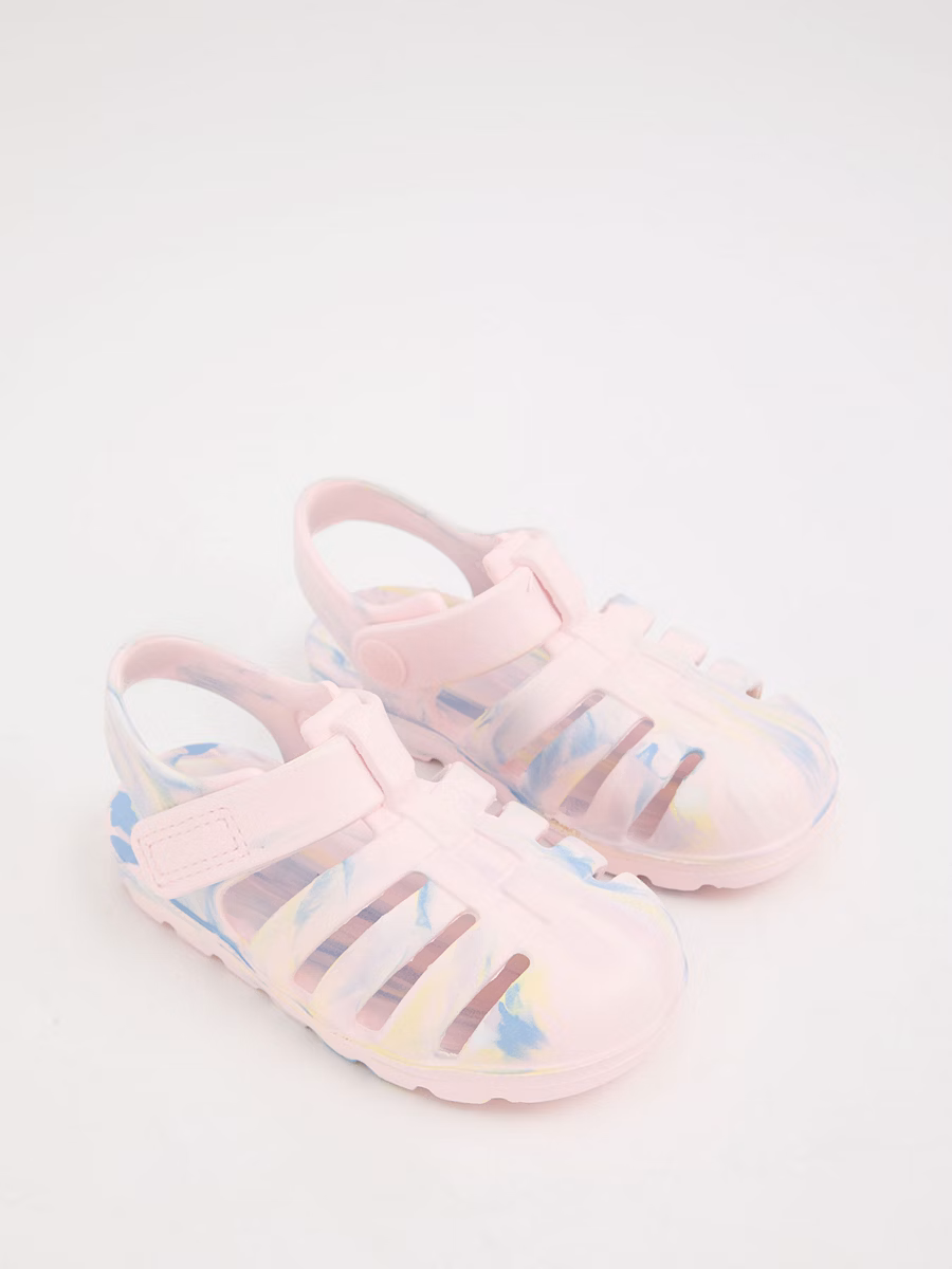 Pink Ombre Fisherman Sandals detail 2