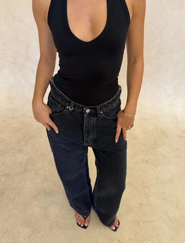 Black Halter Tank