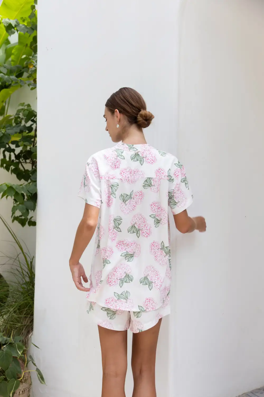 Pink Pajama Set Hydrangea