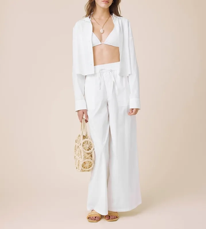 Poplin Button Down Top