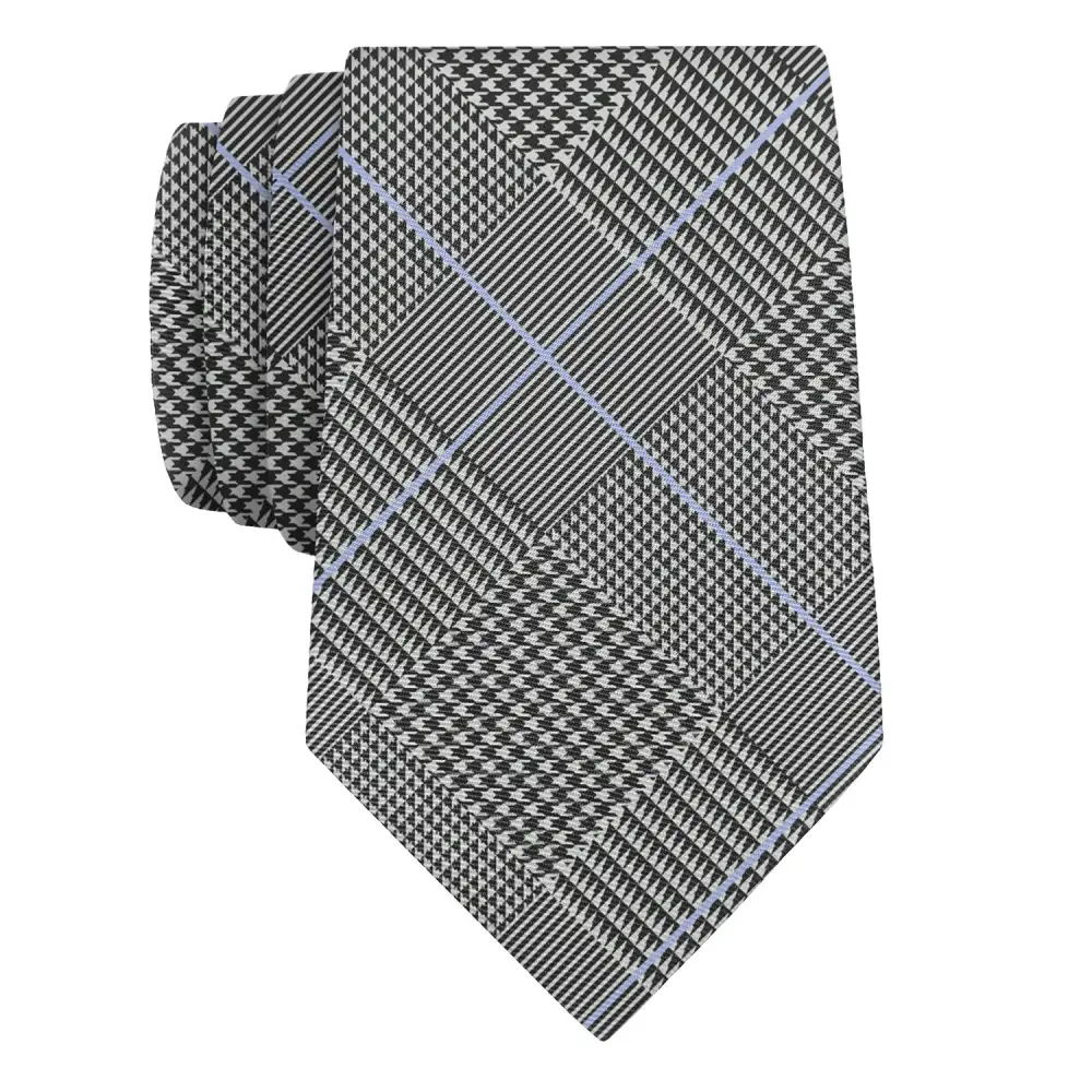 Polished Plaid Composition Necktie