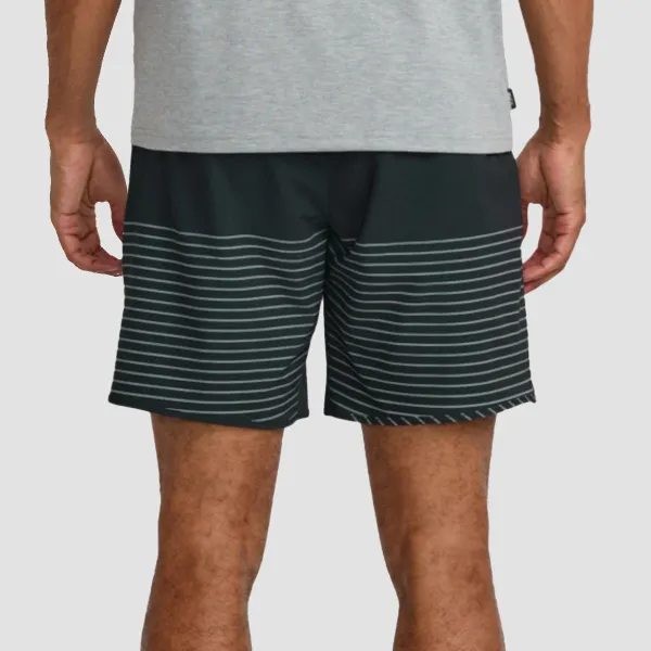 Elastic Waist Stretch Pocket Performance Shorts