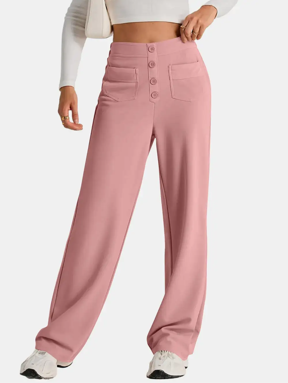Wide Leg Comfort Fit Pants