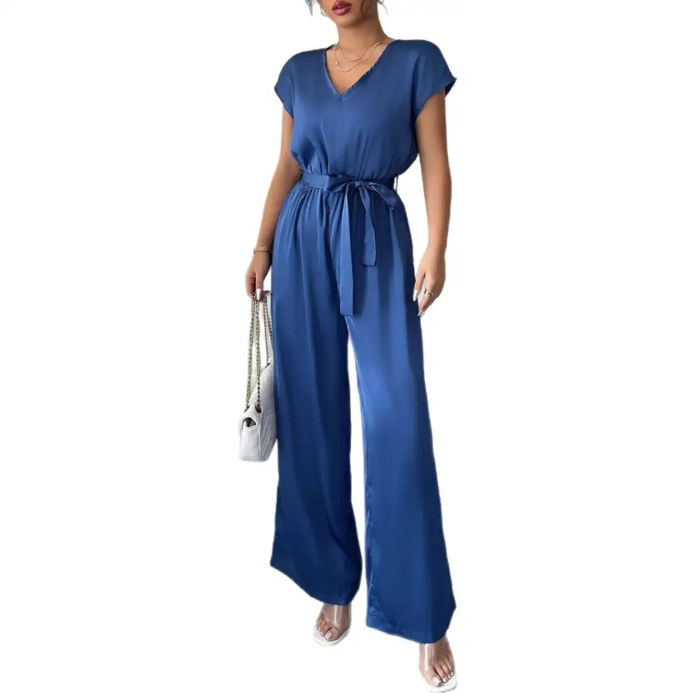 High Waist Wide Wide Leg Jumpsuit