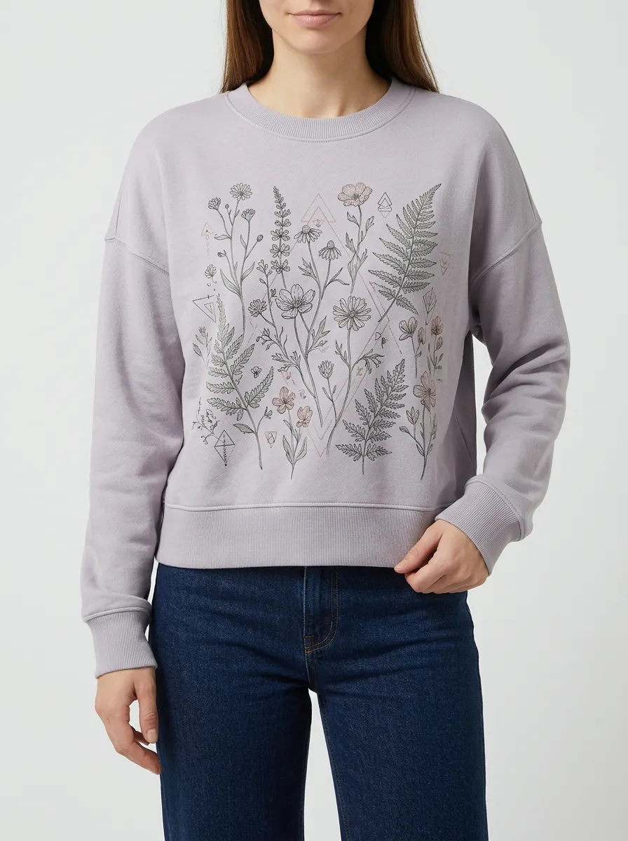 Casual Crewneck Relaxed Pullover