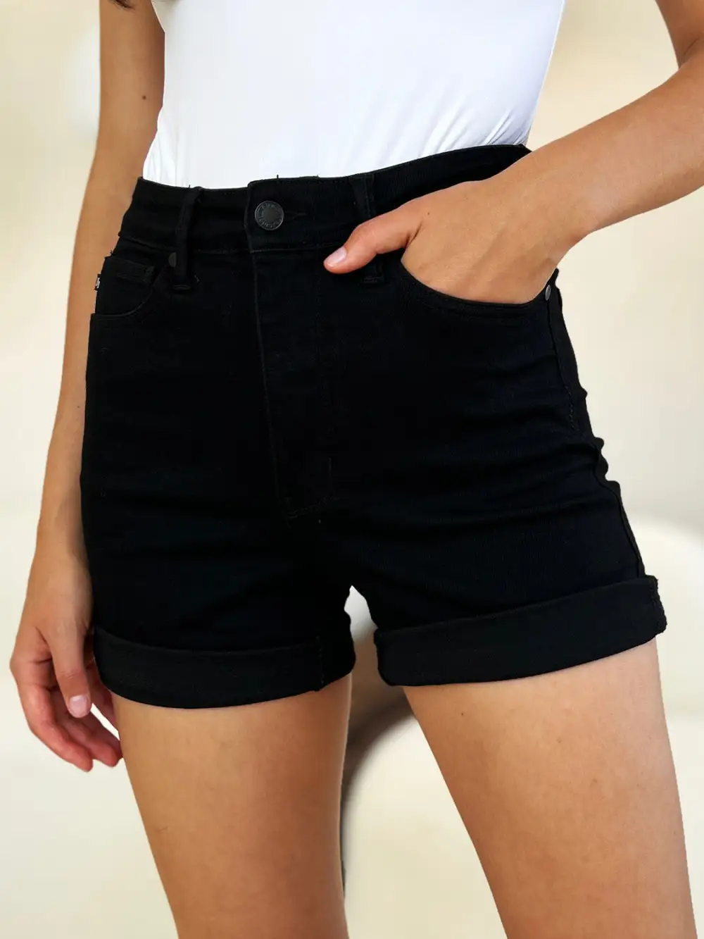 High Waist Denim Shorts