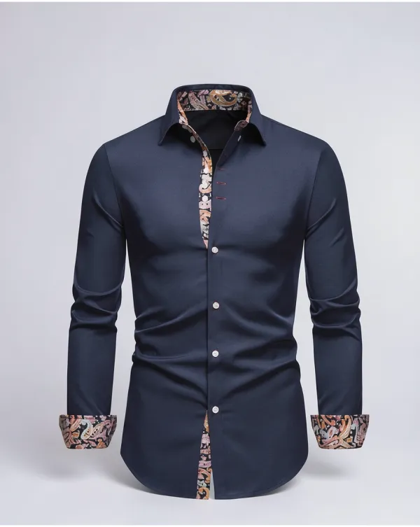 Tailored Floral Cuff Dress Shirt