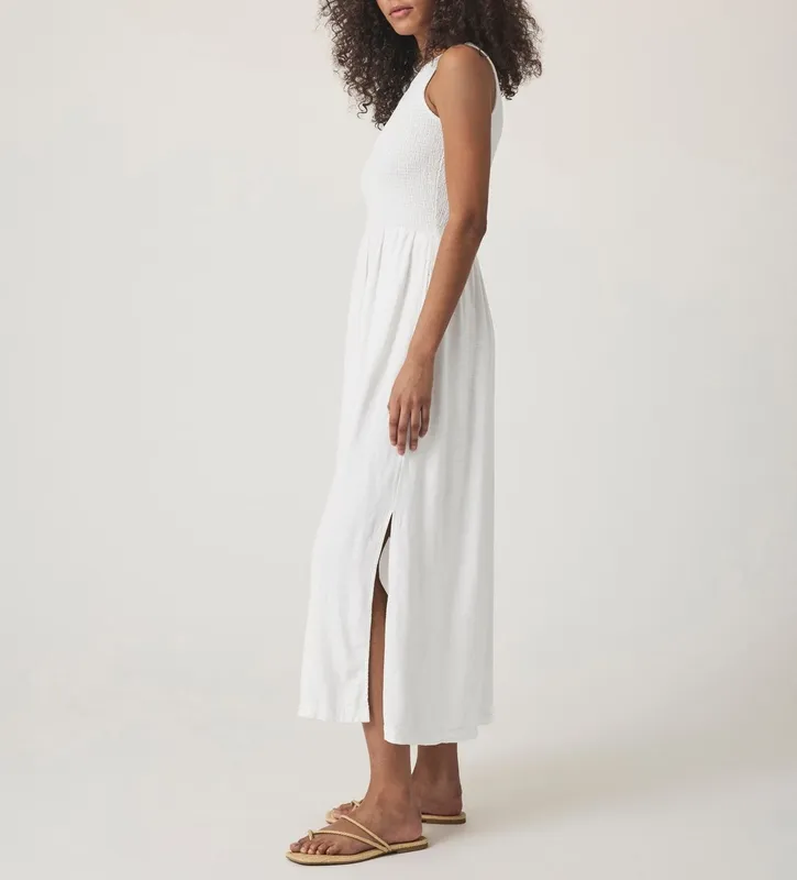 Woven Simple Smocked Dress
