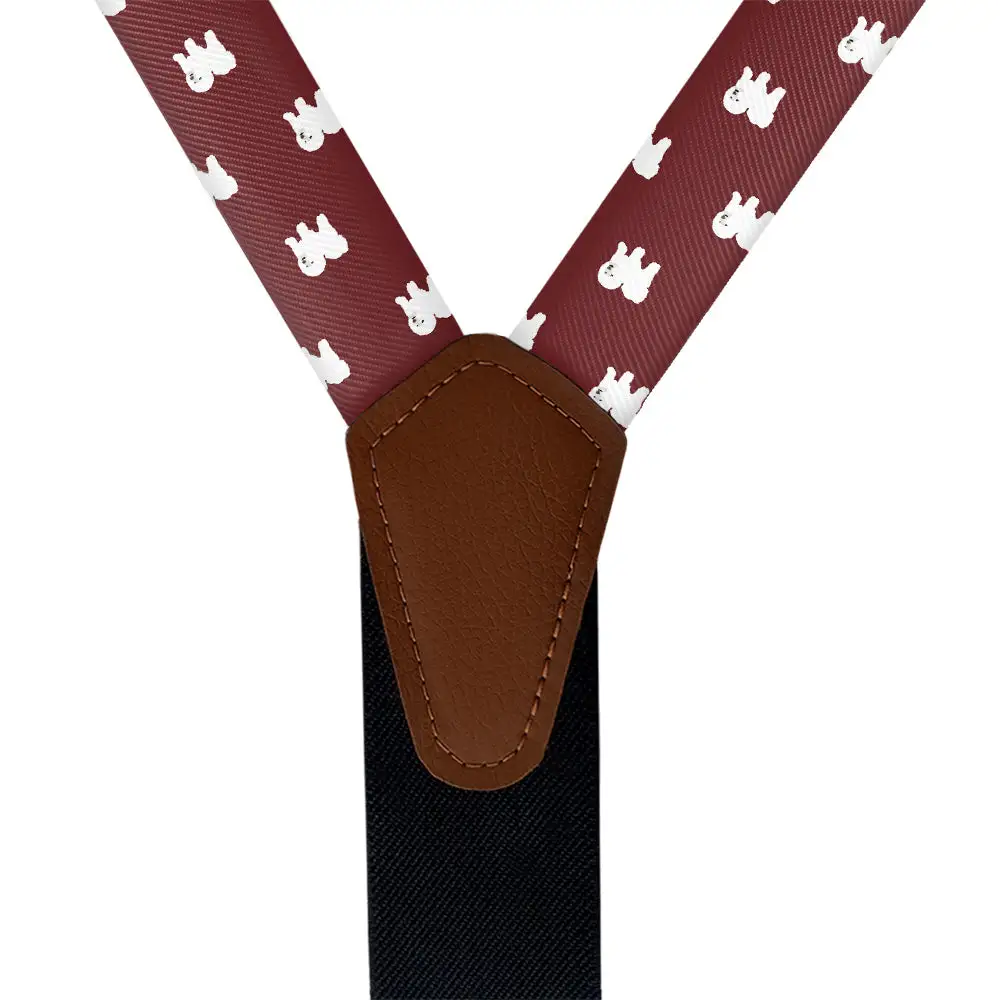Bichon Frise Theme Suspenders