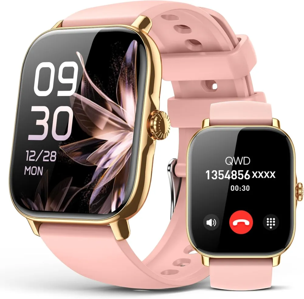 Smart Watch for Women Men- Answer/Make Call, 2025 IP68 Waterproof Fitness Step Tracker Watch with Sleep Monitor/Activity Counter/110+ Sport Mode, Smartwatch for Andriod iPhone iOS Samsung Compatible