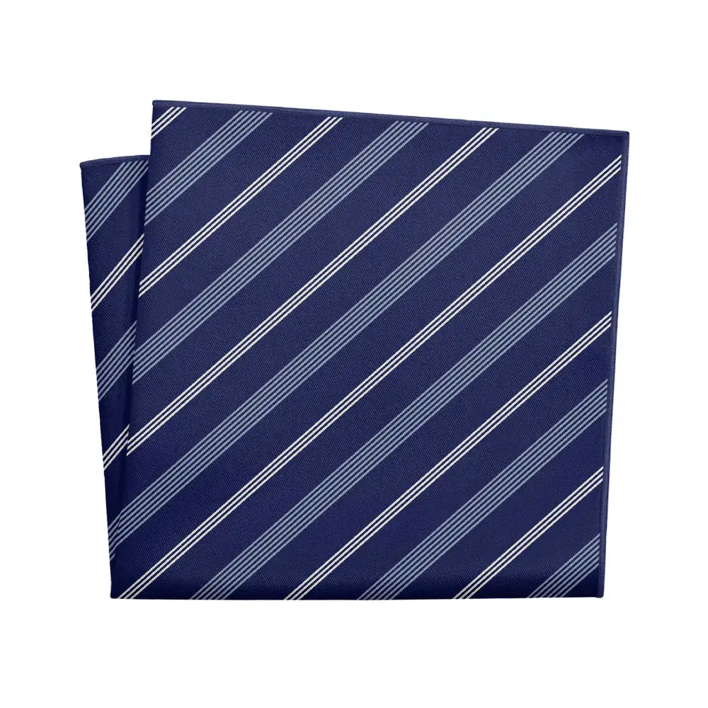 Refined Timeless Striped Pocket Square
