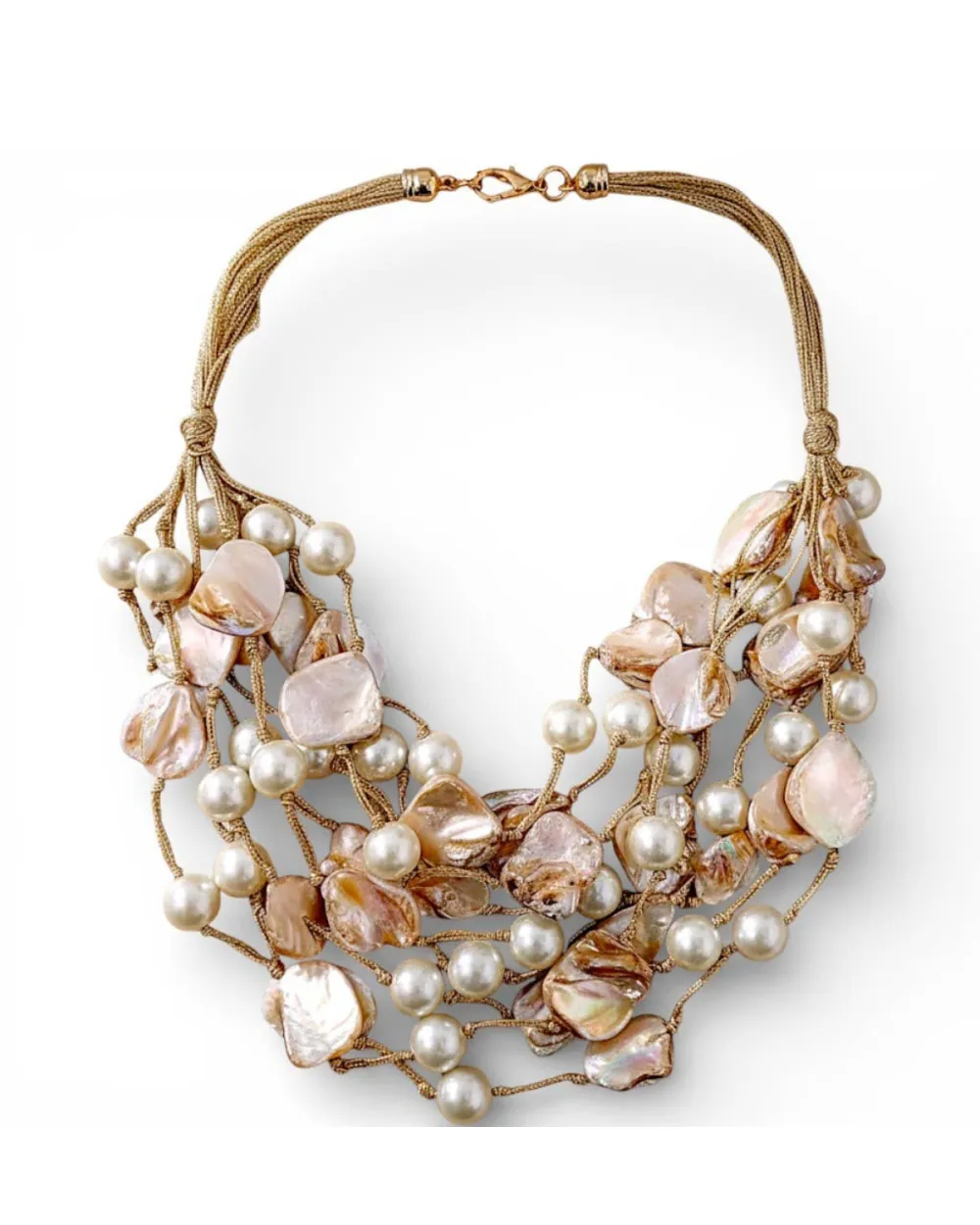 Baroque Statement Pearl Necklace