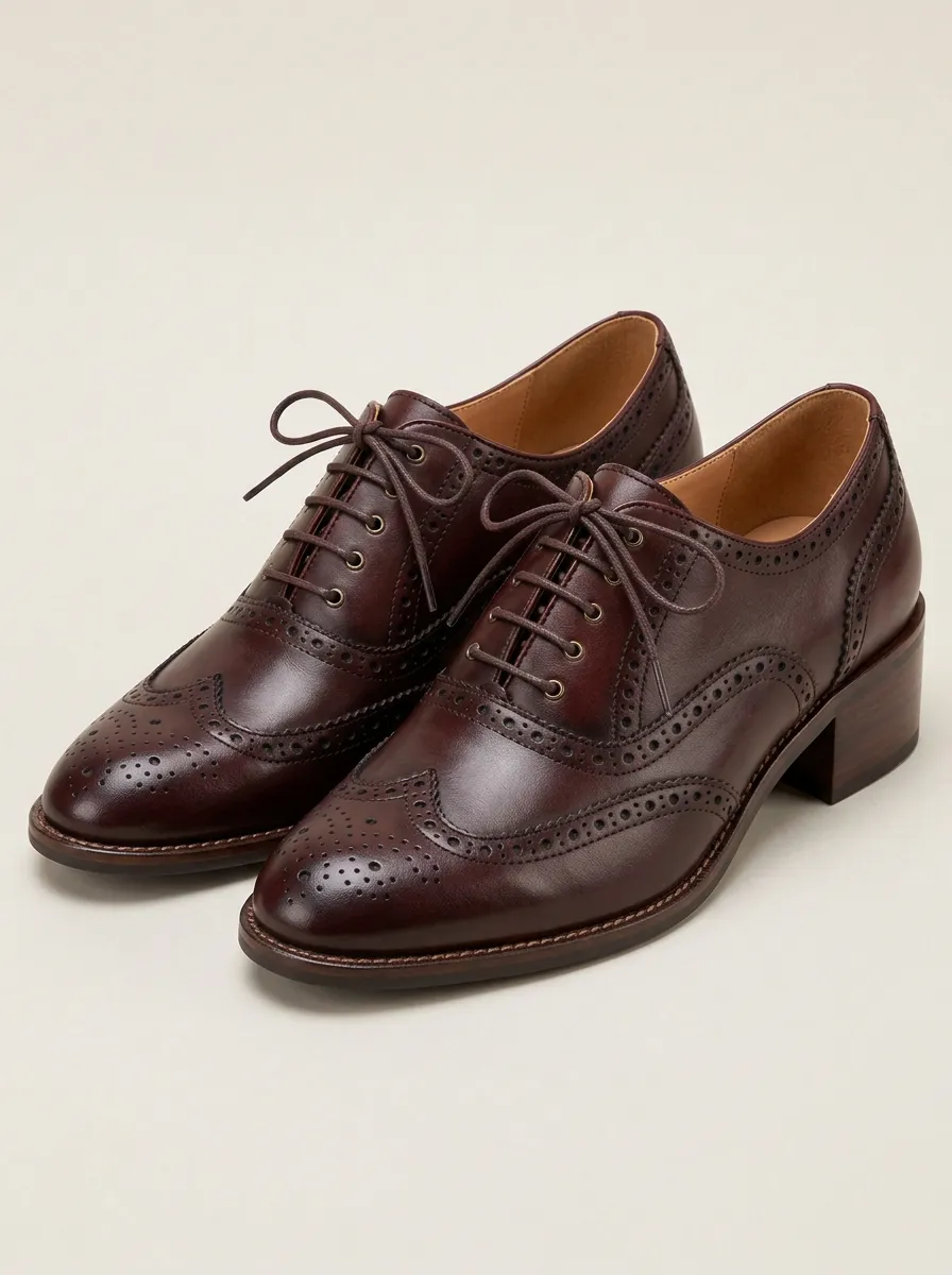 Classic Wingtip Brogue Oxford Women's Classic Pumps