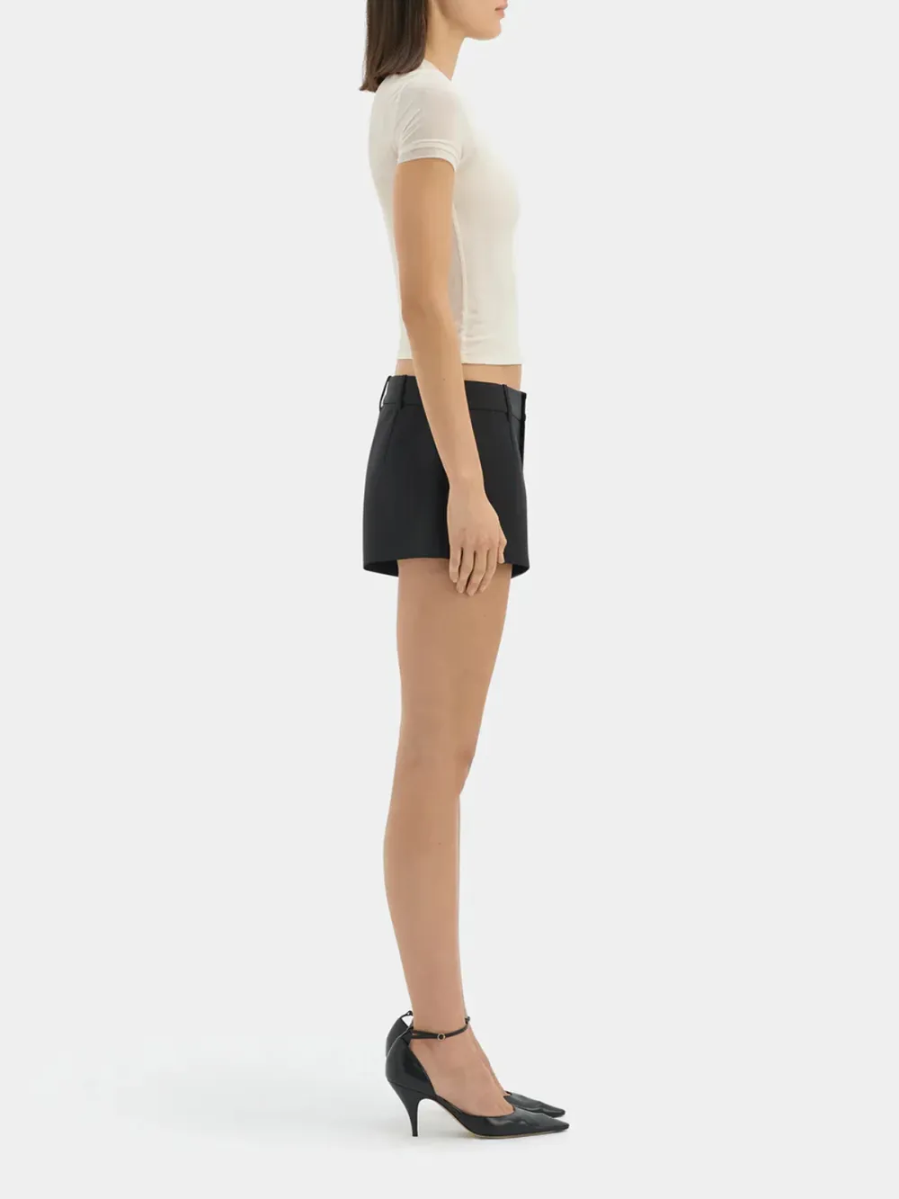 Casual Style Red Pinstripe Short