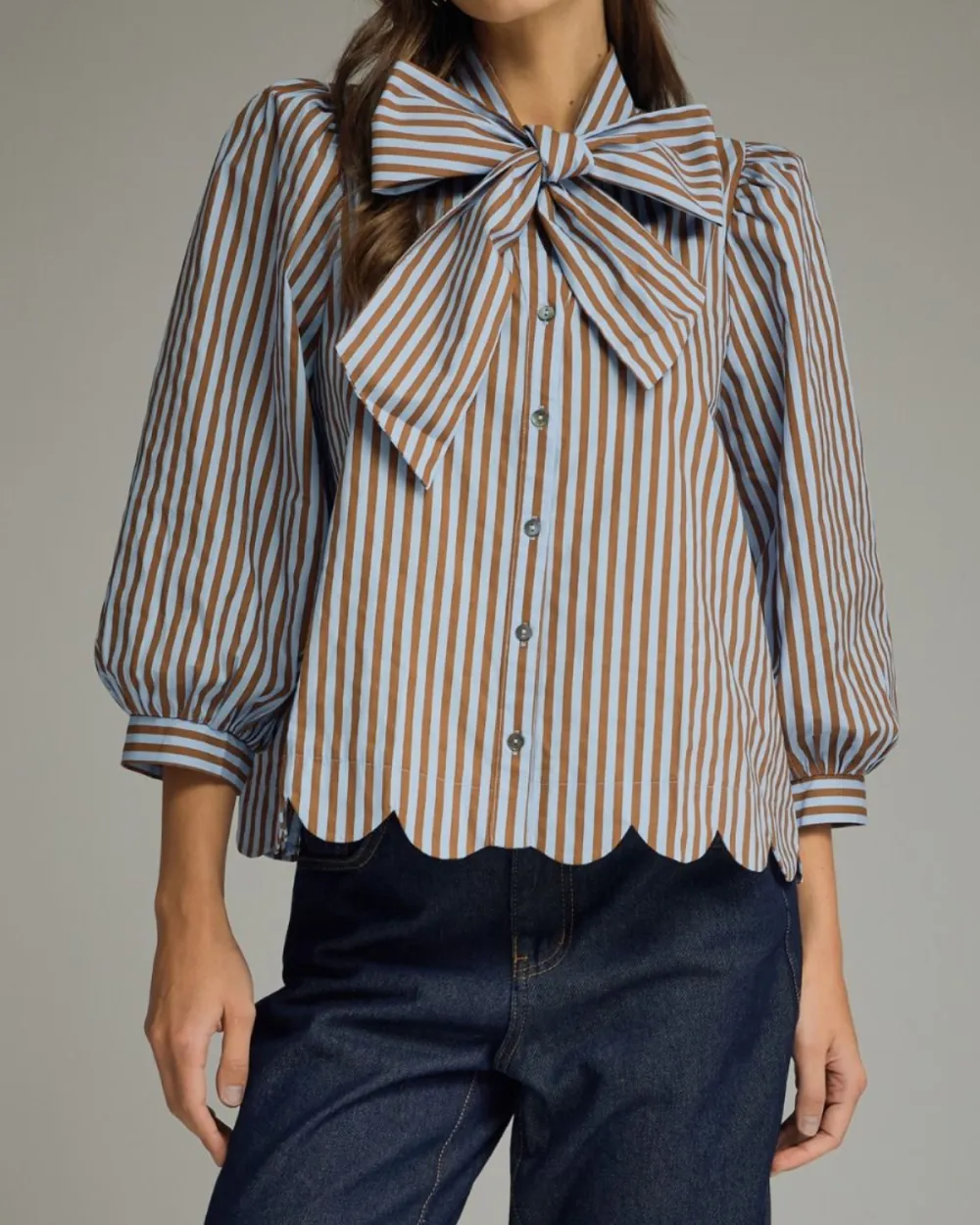 Bow Tie Stripe Top