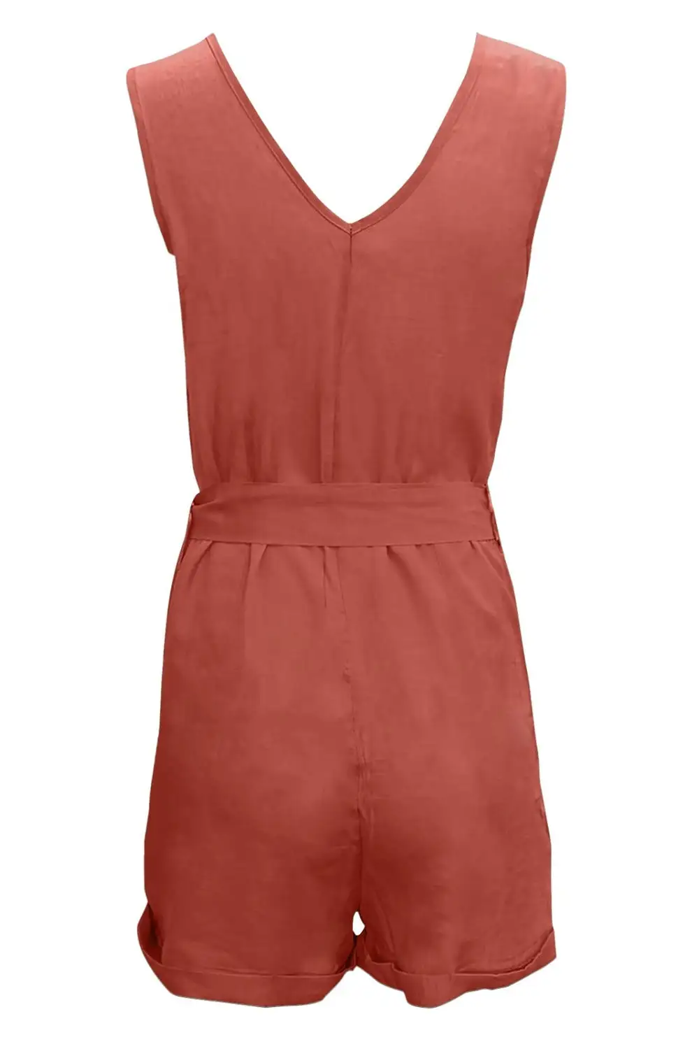 Tied Neck Pocket Romper