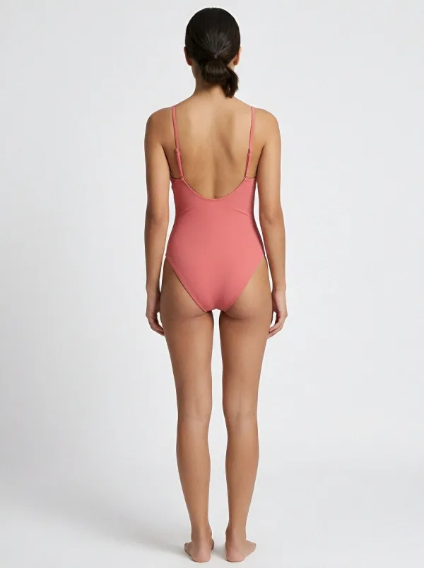 Tropical Ribbed Texture Style Women's Swimsuit Set