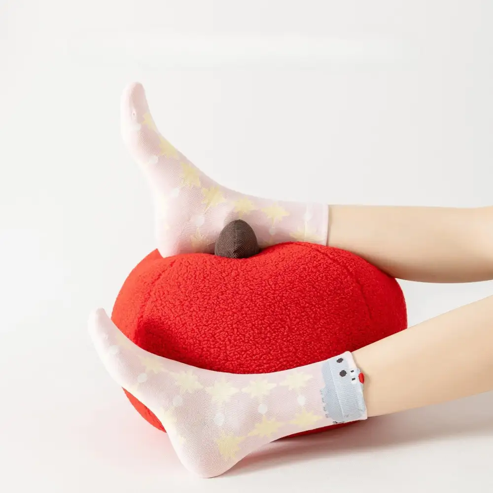Whimsical Panda Cloud Crew Socks