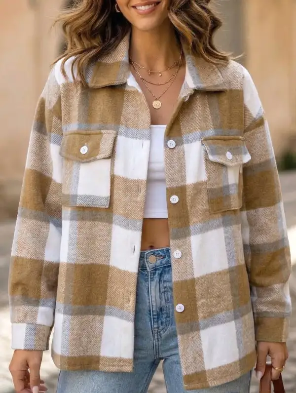 Plaid Loose Fitting Shirt