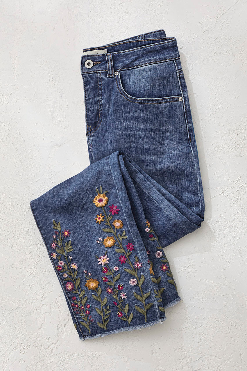 Walk in the Wildflowers Ankle Jeans