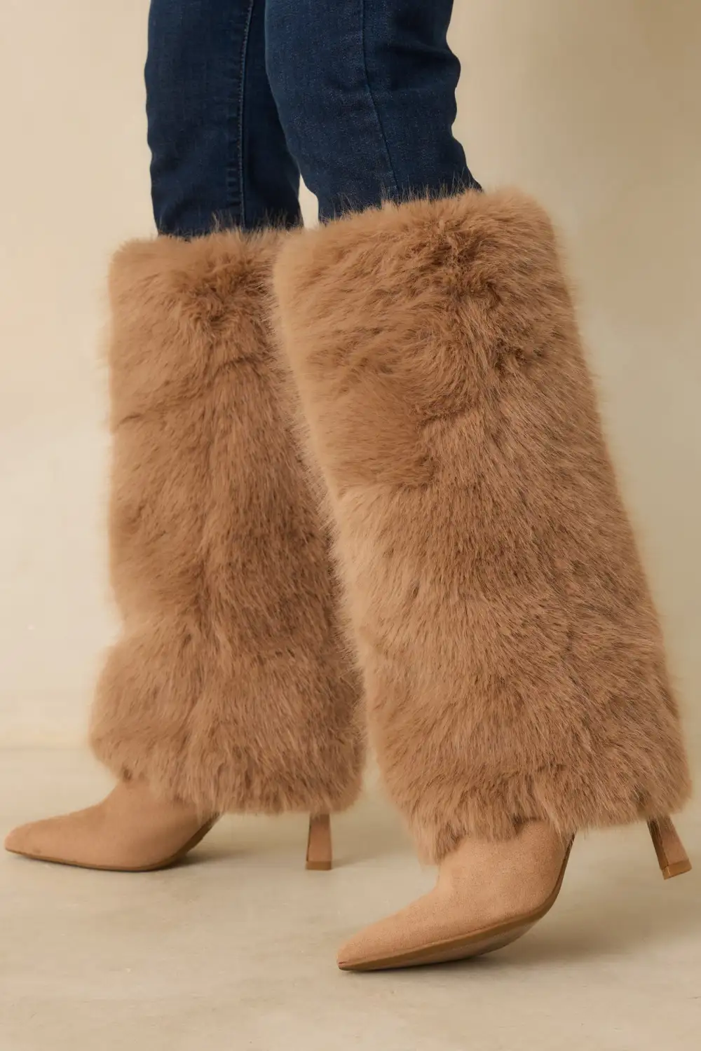 Suede Pointed Toe Boots