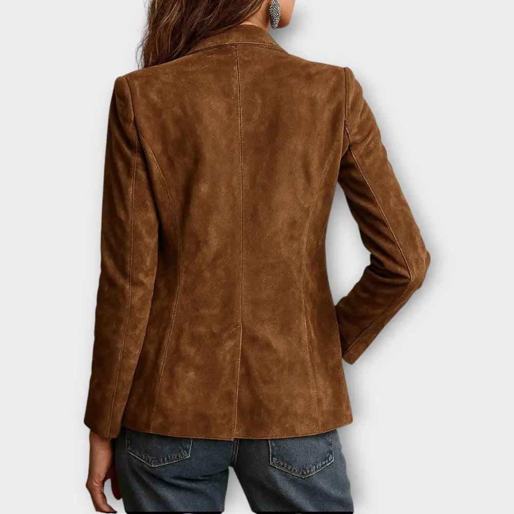 Button Front Structured Blazer