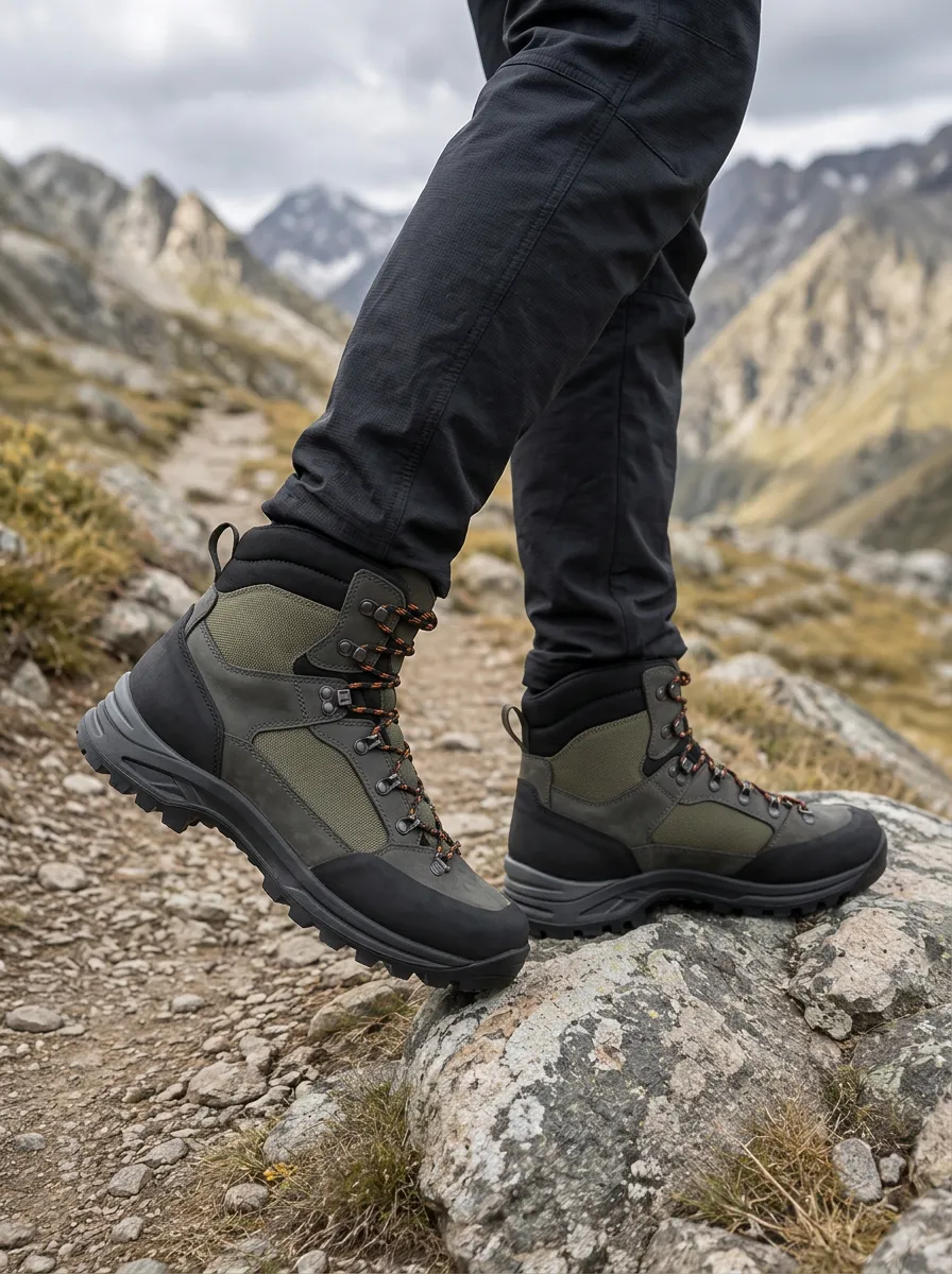 Men's Pathfinder Hiking Mountain Printed Boots