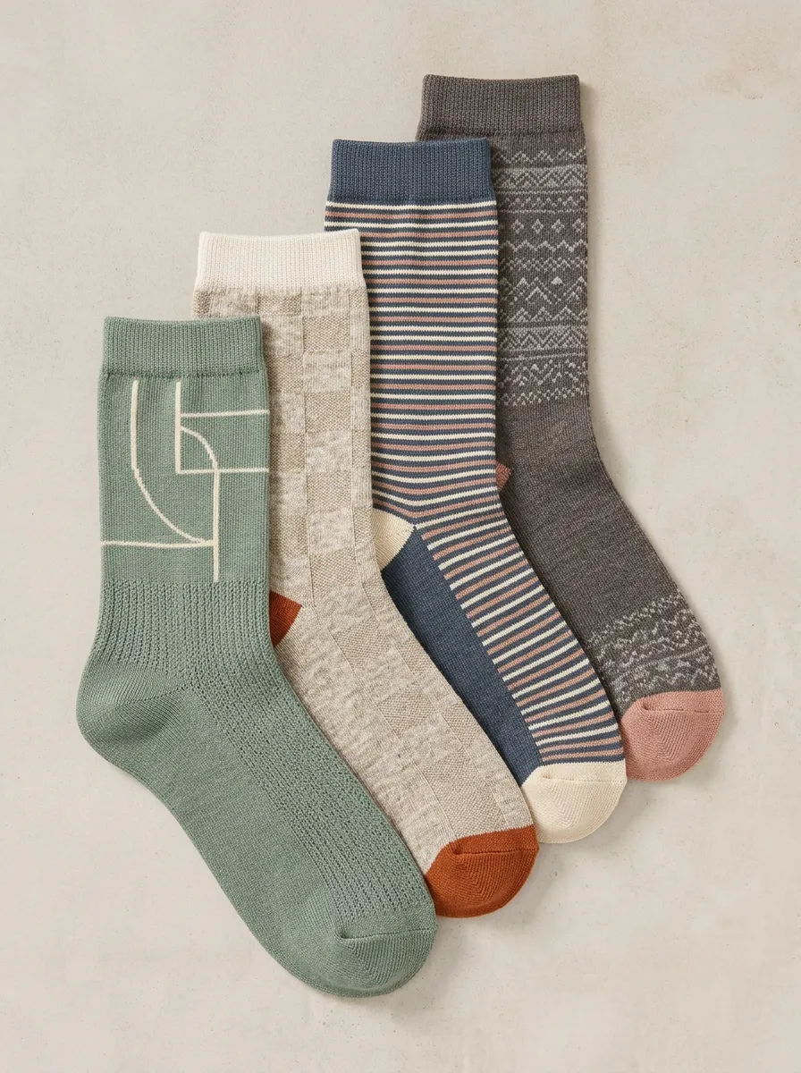 Women's Four Pair Casual Socks