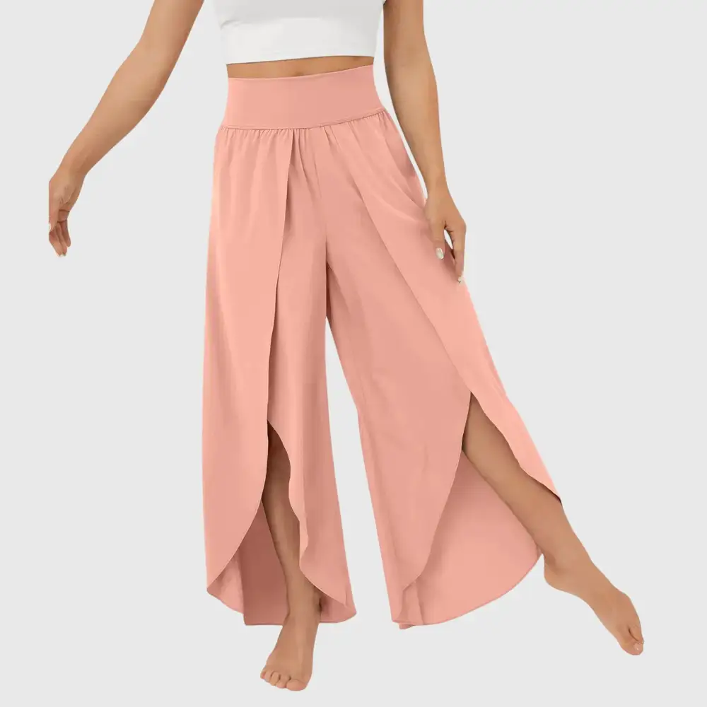  Wide Leg Split Hem Pants