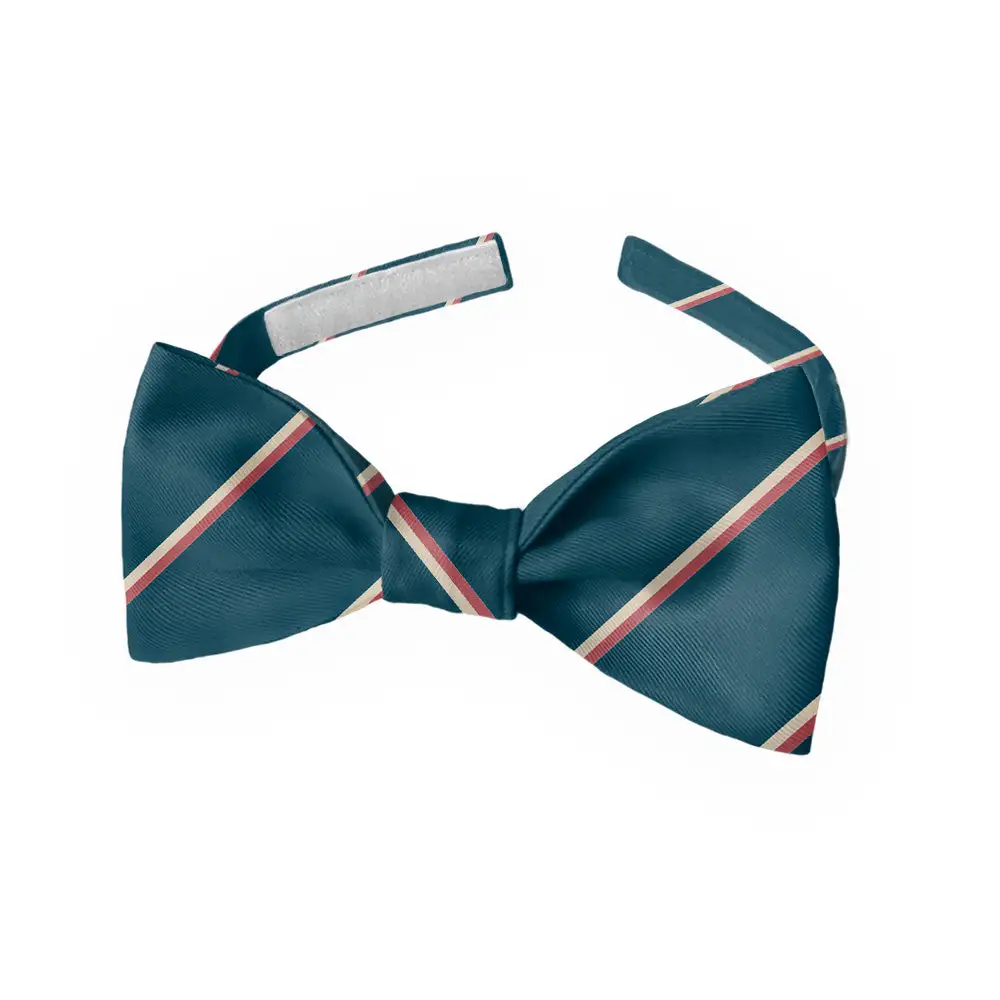 Club Stripe Motif Bow Tie