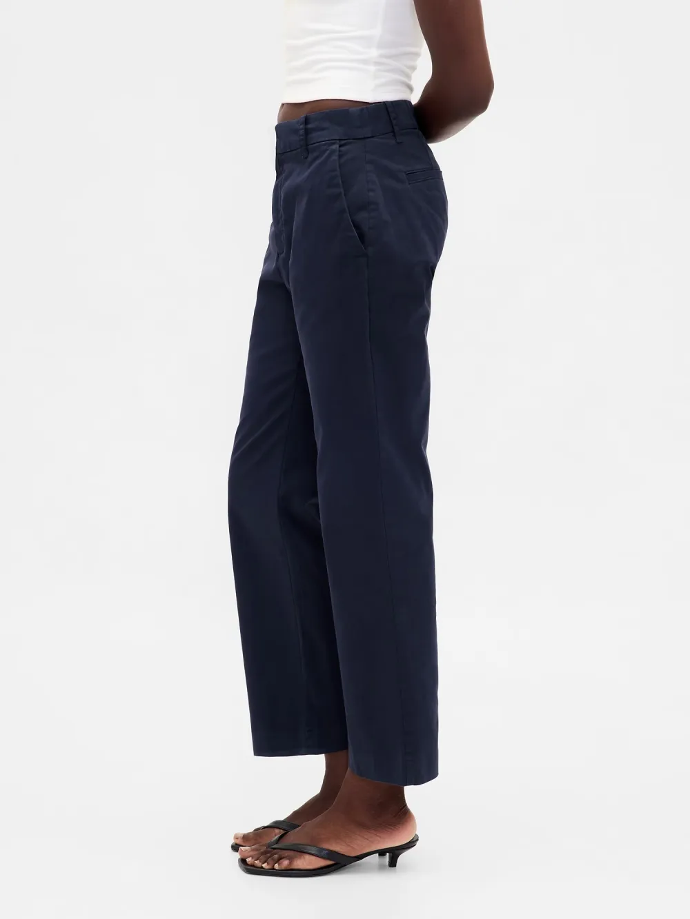 Mid-Waist Stretch Pants