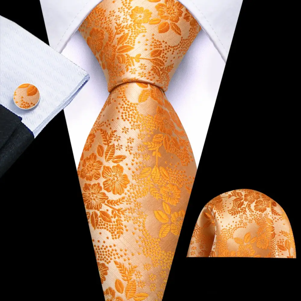 Formal Floral Necktie Set
