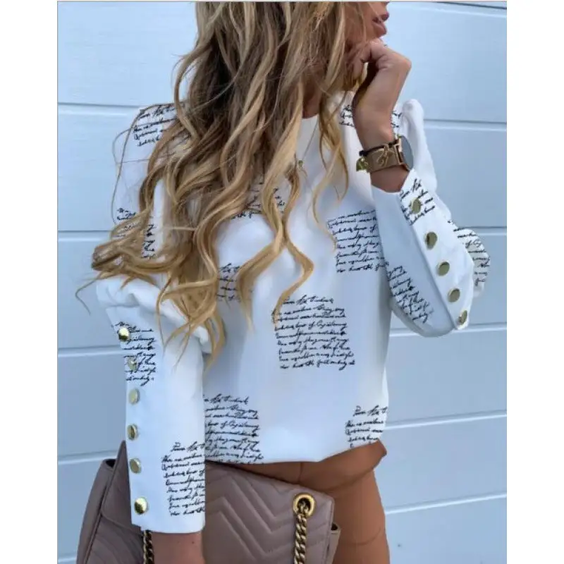Soft Leopard Button Front Blouse