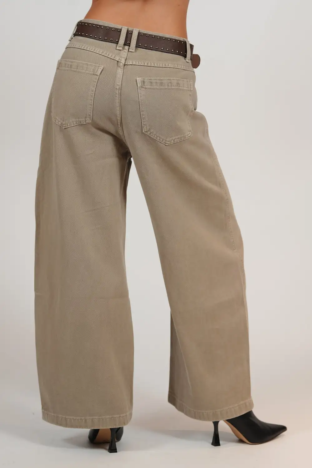 Belted Layered Jeans