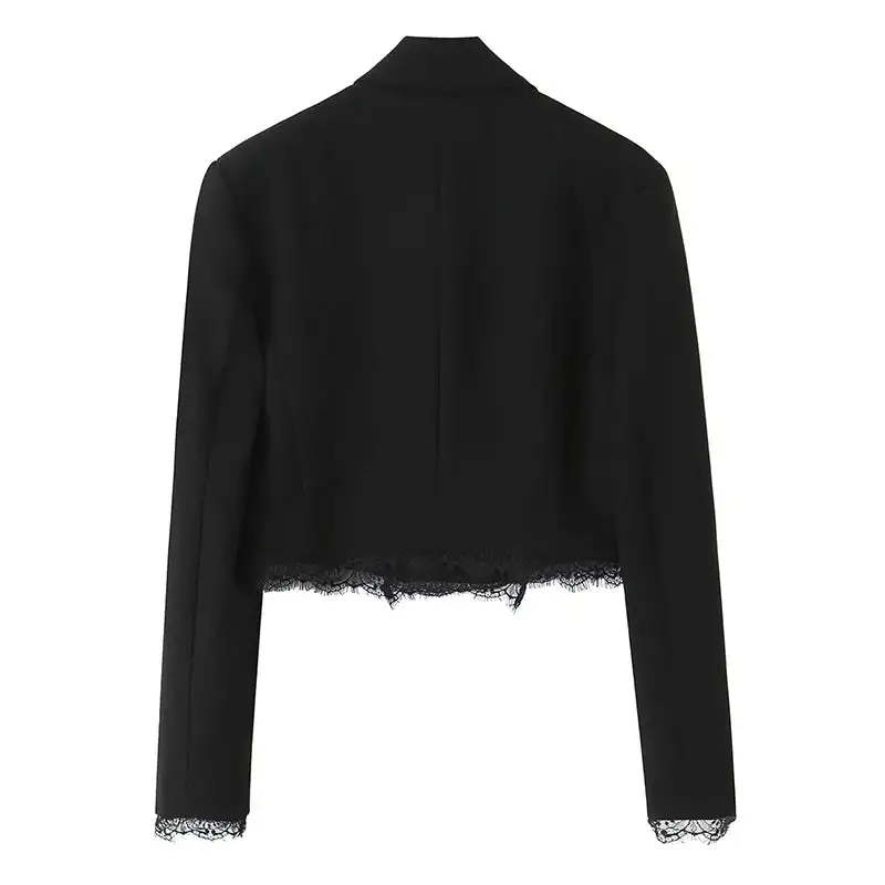 Cropped Double Breasted Blazer