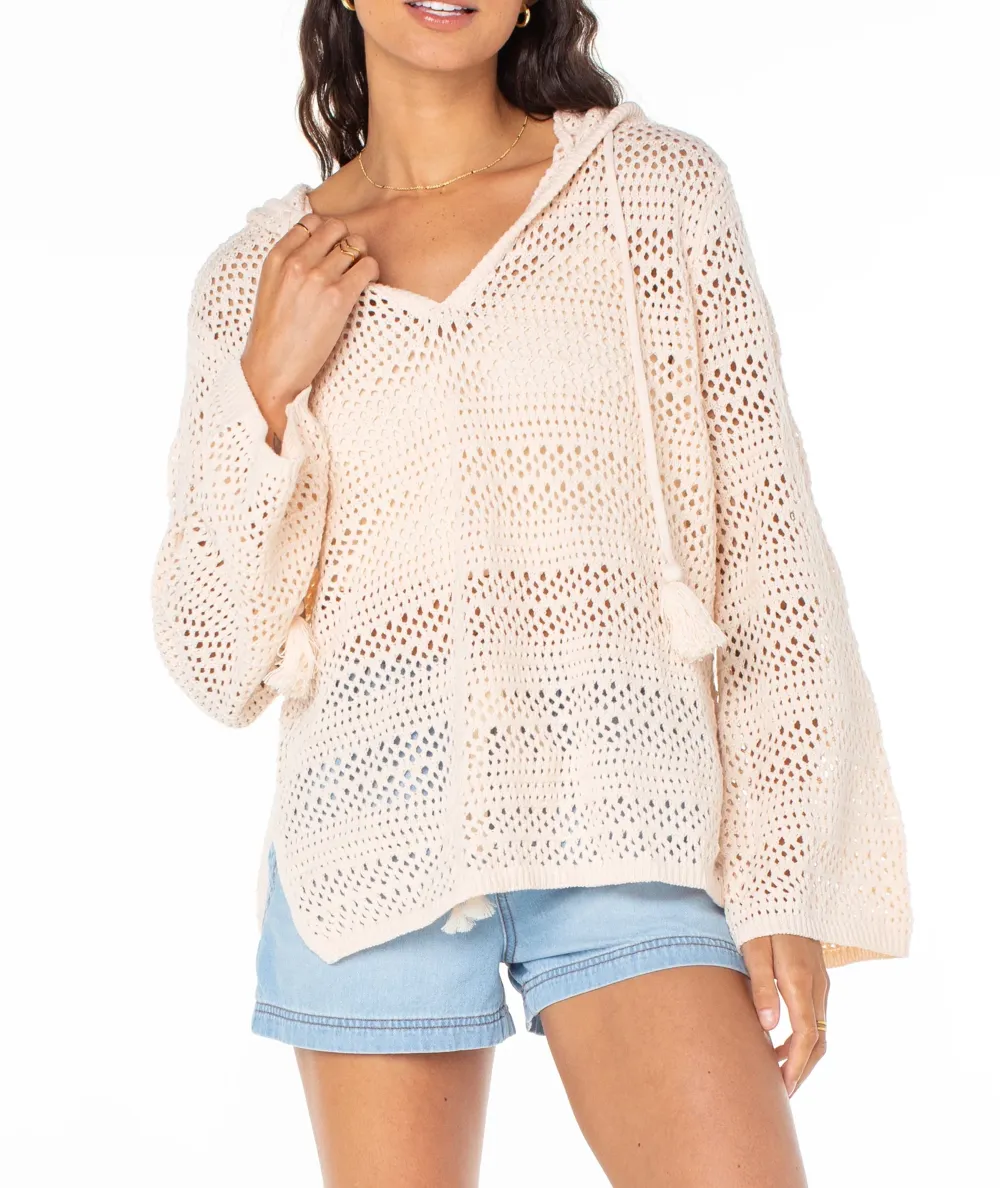 Knitted Sweater With Split Hem