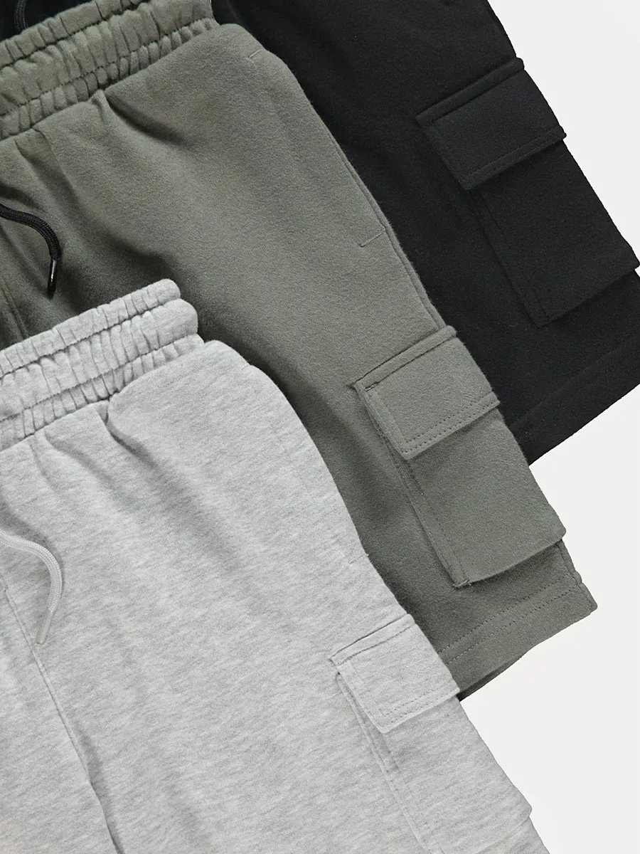 Cargo Jogger Shorts 3 Pack