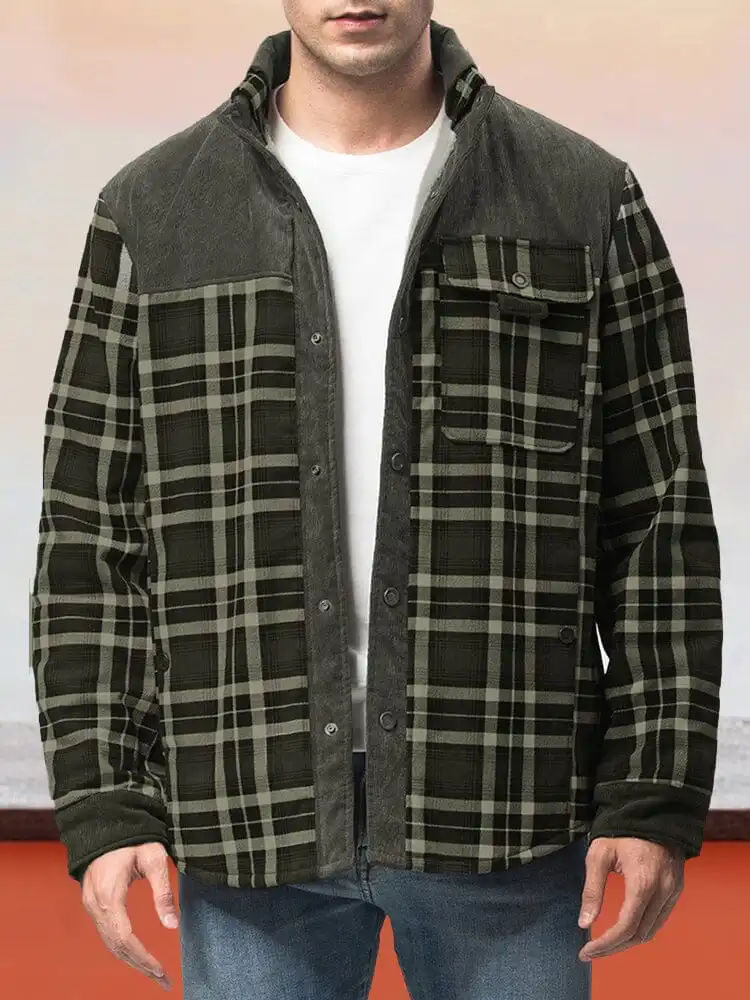 Padded Warm Cotton Flannelette Jacket Coat