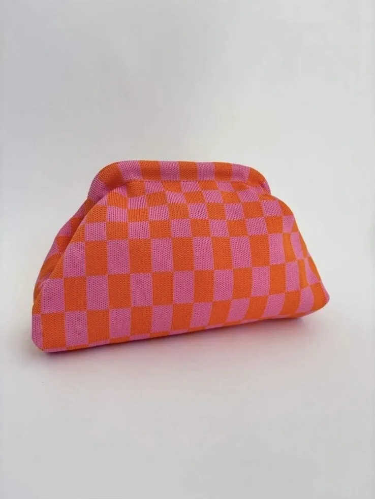 Classic Geometric Print Everyday Cosmetic Bag