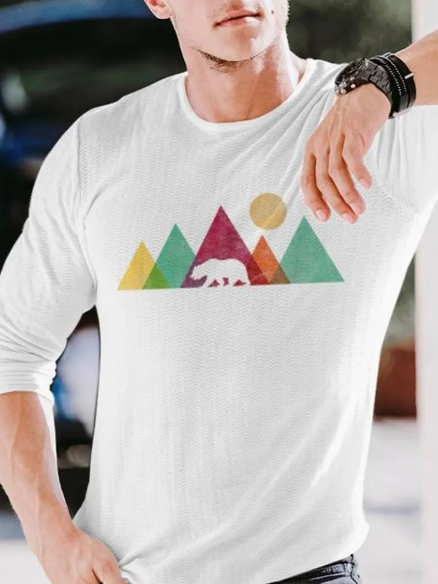Geometric Wild Bear T-Shirt