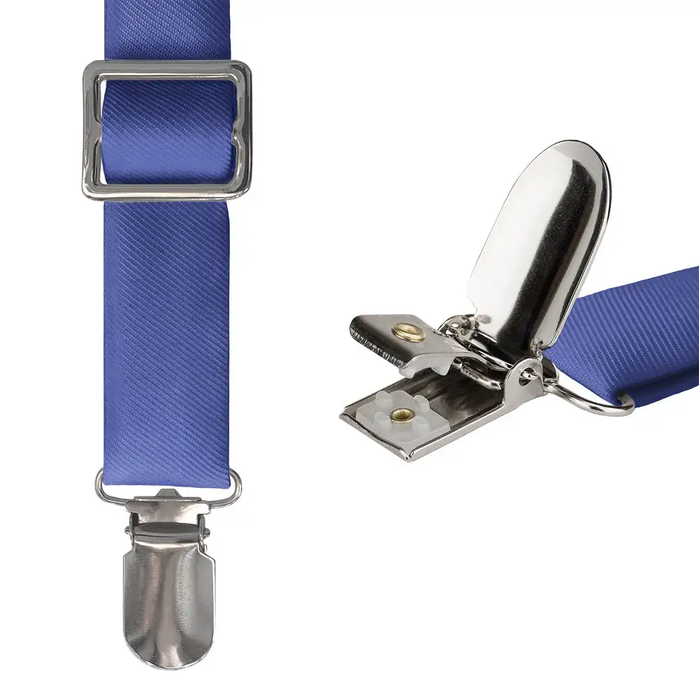 Bold Polished Solid Tone Suspenders