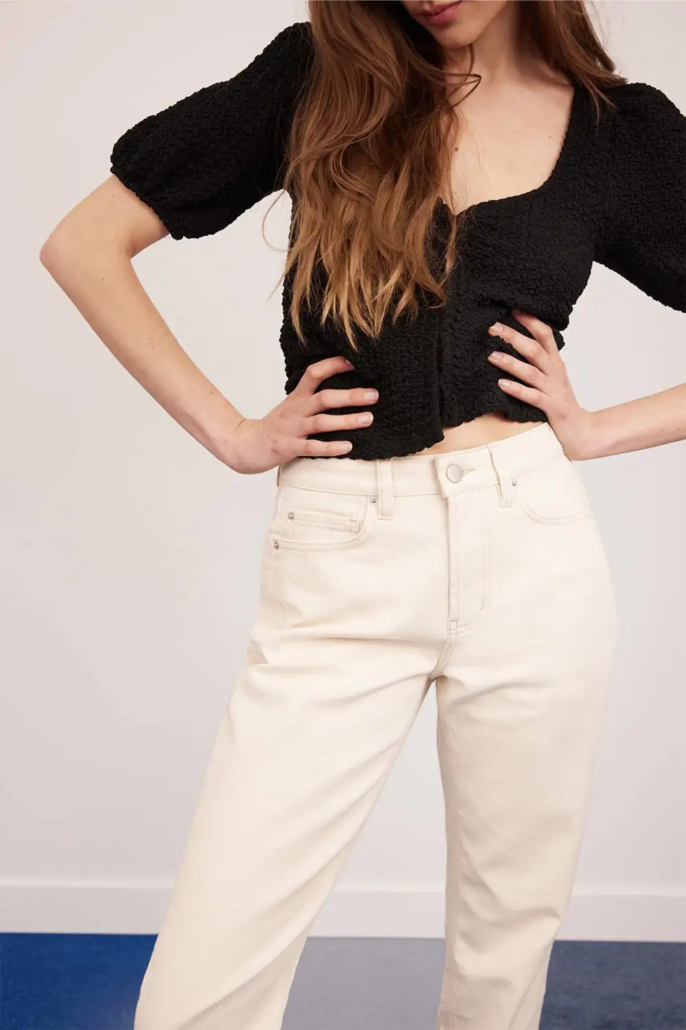 Women's Relaxed Boyfriend Girlfriend High Waist Jeans