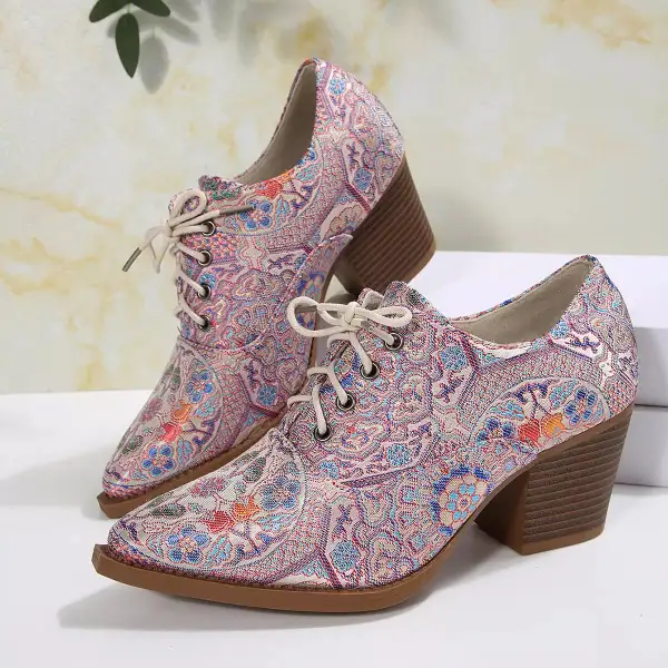 Refined Pointed Toe Block Heel Ankle Boots