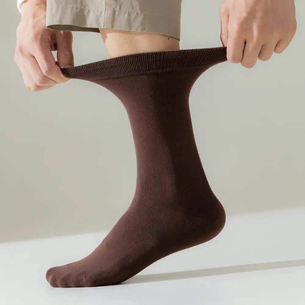 Mercerized Cotton Crew Socks