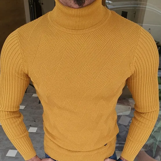Core Slim Fit Cotton Turtleneck Sweater