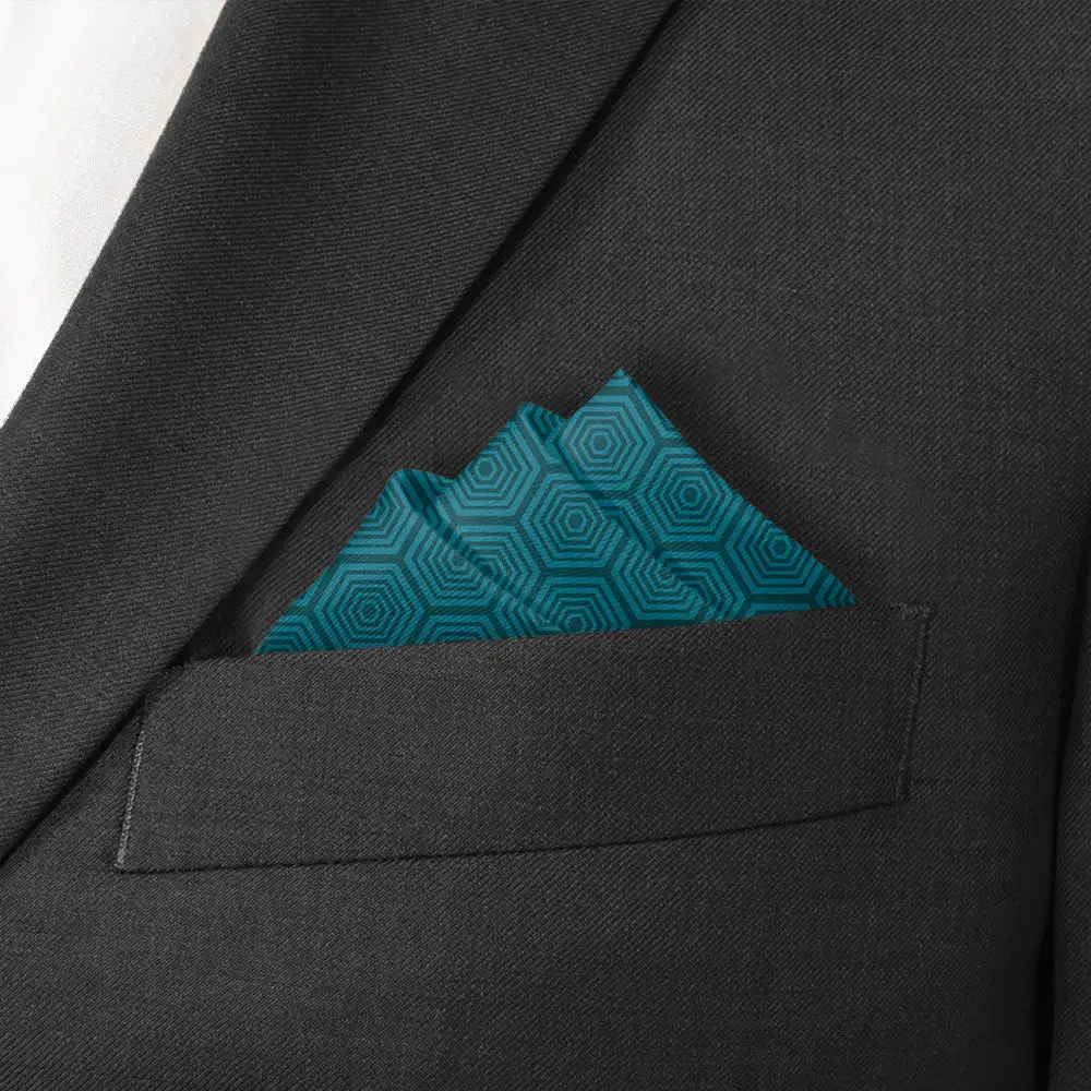 Elegant Timeless Geometric Pocket Square